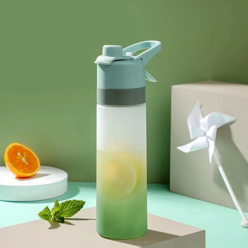 650ml Spray Water Bottle Portable Outdoor Sport Water Bottle for Girls Gym Fitness Drinking Drinkware Hiking Riding Water Bottle