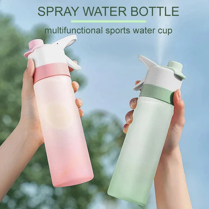650ml Spray Water Bottle Portable Outdoor Sport Water Bottle for Girls Gym Fitness Drinking Drinkware Hiking Riding Water Bottle